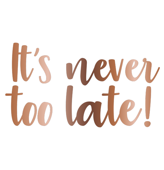 Alcina Its Never Too Late Symbolbild