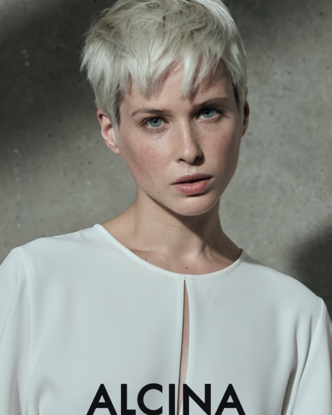 weisse haar Schnitt alcina